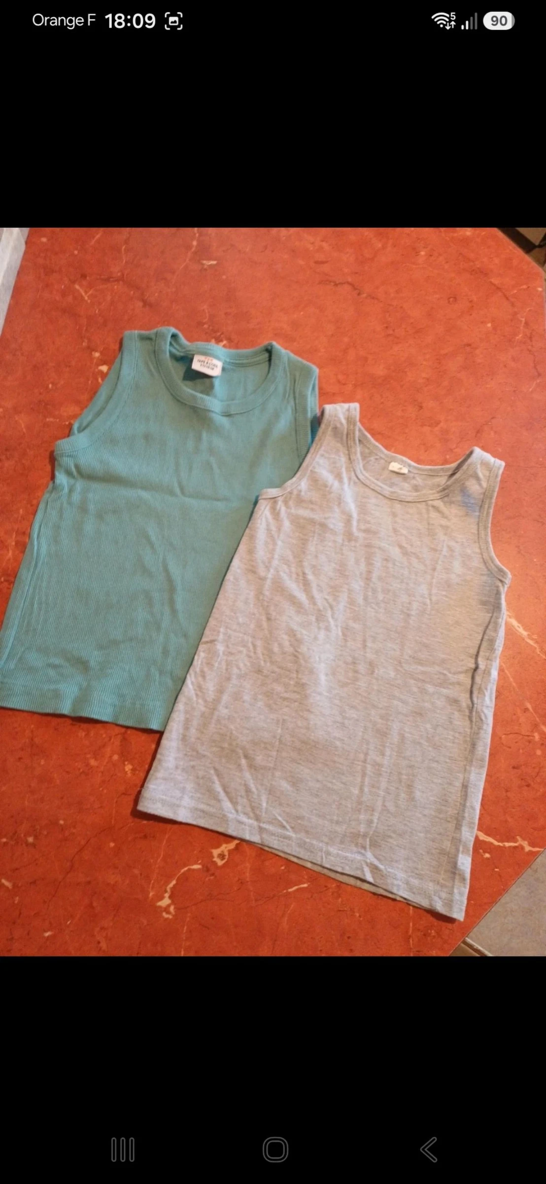 Lot de 2 débardeurs garçon taille 5 ans